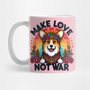 Hippie Corgi Mug